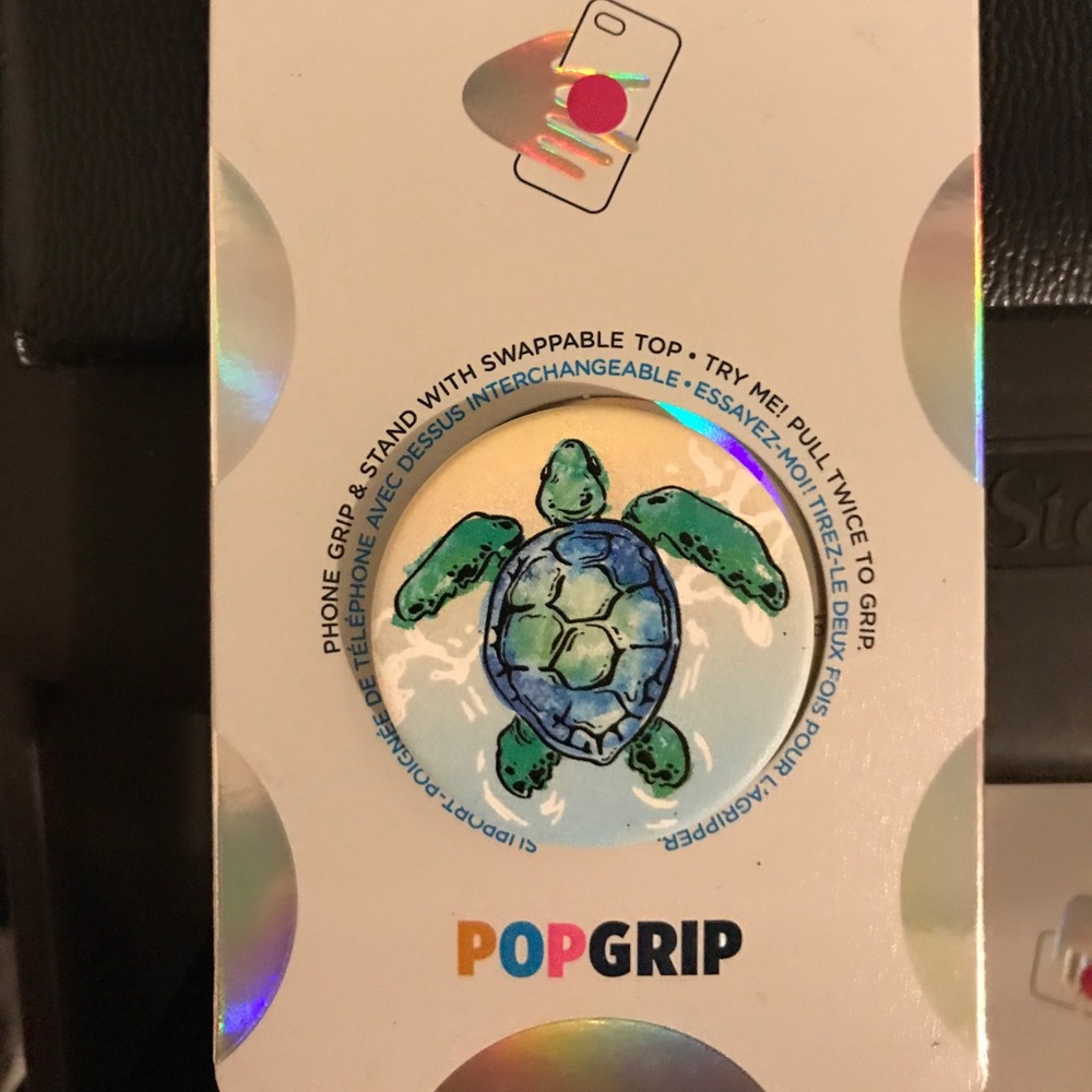 Pop socket with phone holder